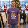 2024 New York Yankees Snoopy And Friends Merry Christmas   Purple T Shirt