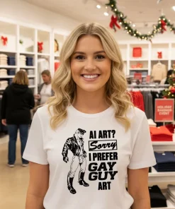 Ai Art Sorry I Prefer Gay Guy Art T S   White T Shirt