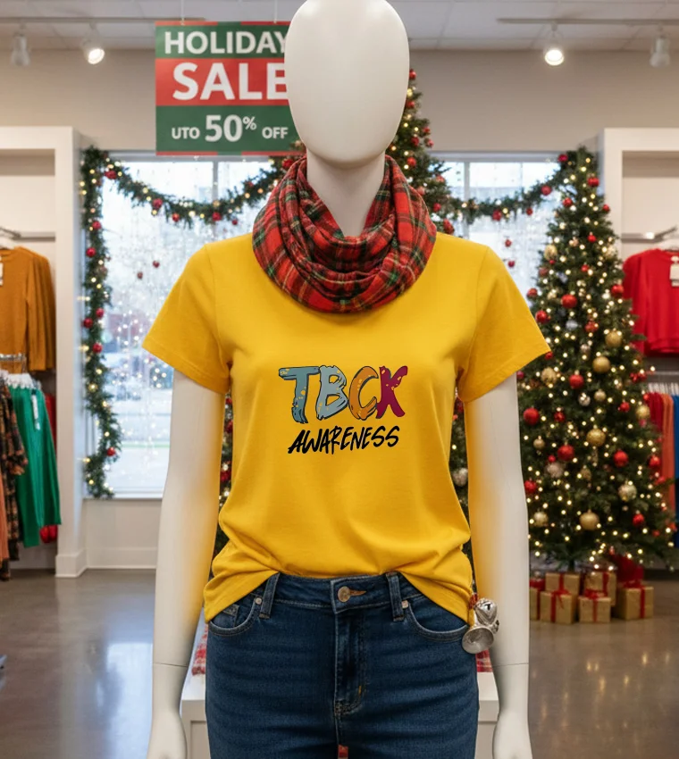 Atlanta Falcons X Tbck Awareness - yellow-t-shirt Atlanta Falcons X Tbck Awareness   Yellow T Shirt