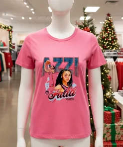 Azzi Fudd Uconn Basketball Graphic T S   Pink T Shirt