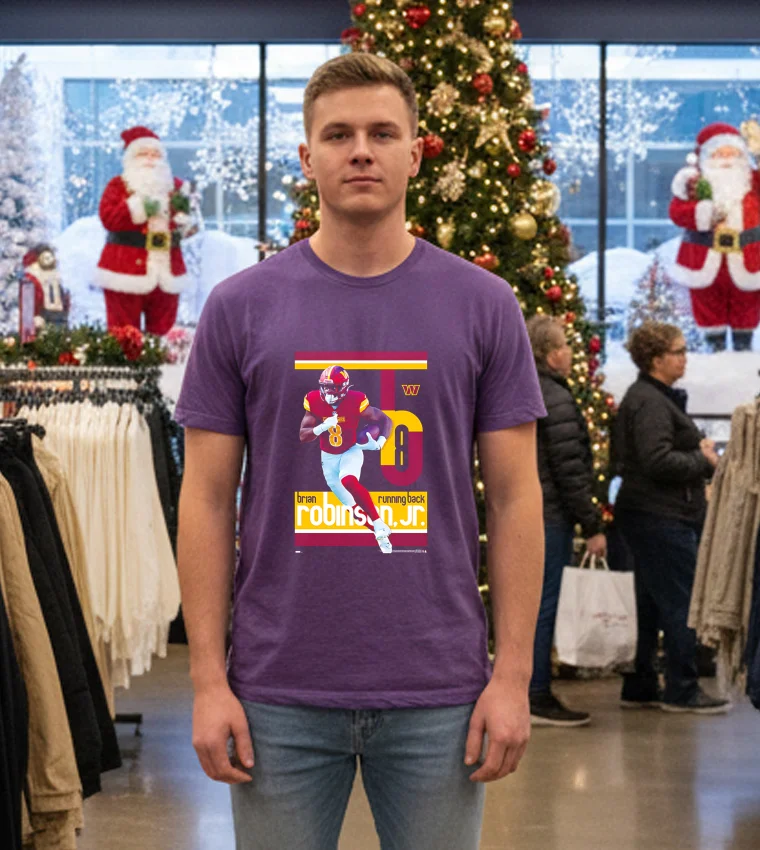 Brian Robinson Jr Superstar Washington Commanders Official Nfl Football Wall Poster - purple-t-shirt Brian Robinson Jr Superstar Washington Commanders Official Nfl Football Wall Poster   Purple T Shirt