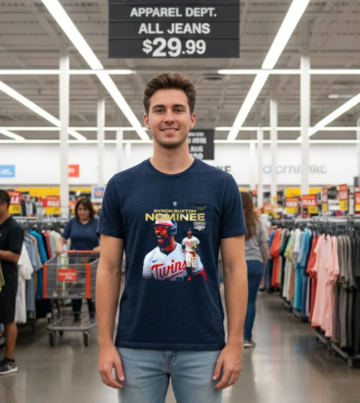 Byron Buxton Nominee Minnesota Twins Signature T S   Black T Shirt