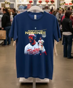 Byron Buxton Nominee Minnesota Twins Signature T S   Navy T Shirt