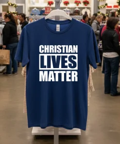 Christian Lives Matter T S   Navy T Shirt
