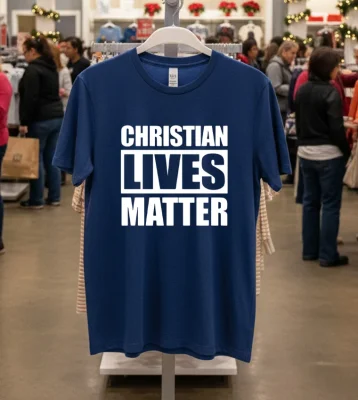 Christian Lives Matter T S   Navy T Shirt