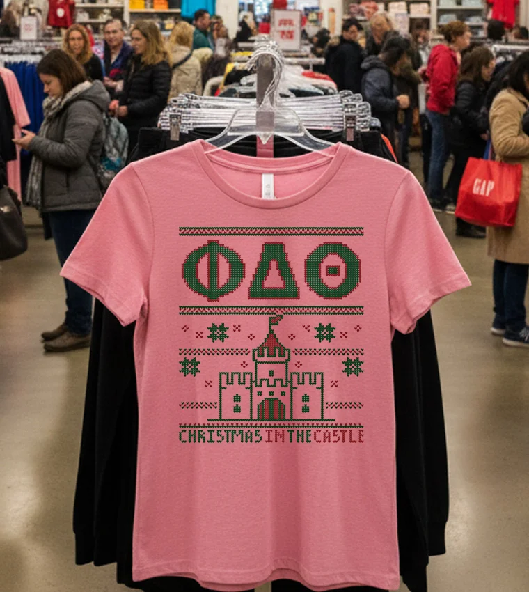 Christmas In The Castle 2025 - pink-t-shirt Christmas In The Castle 2025 Pink T Shirt