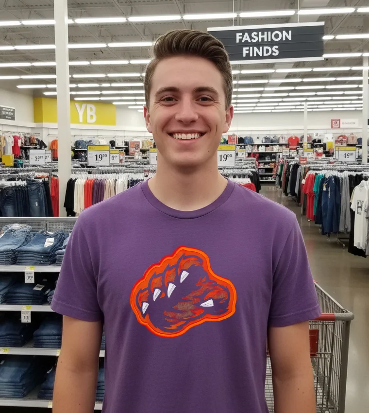 Coach Hightower The Bear Claw - purple-t-shirt Coach Hightower The Bear Claw Purple T Shirt