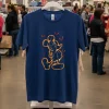 Disney Halloween Mickey Mouse Light Burning T S   Navy T Shirt