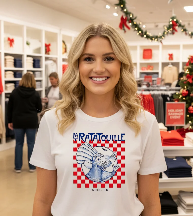 Disney Pixar Ratatouille Delivery Box - white-t-shirt Disney Pixar Ratatouille Delivery Box   White T Shirt