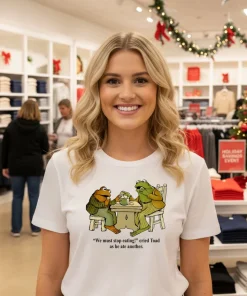 Frog and Toad We must stop eating cried Toad as he ate another vintage shirt