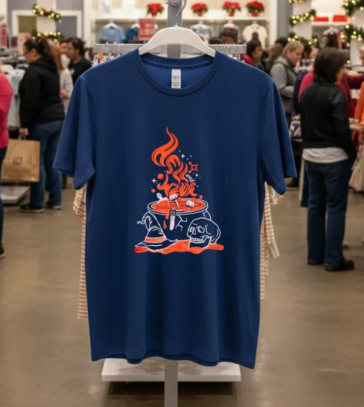 Hell Week 2025 Warrior Halloween T S   Navy T Shirt