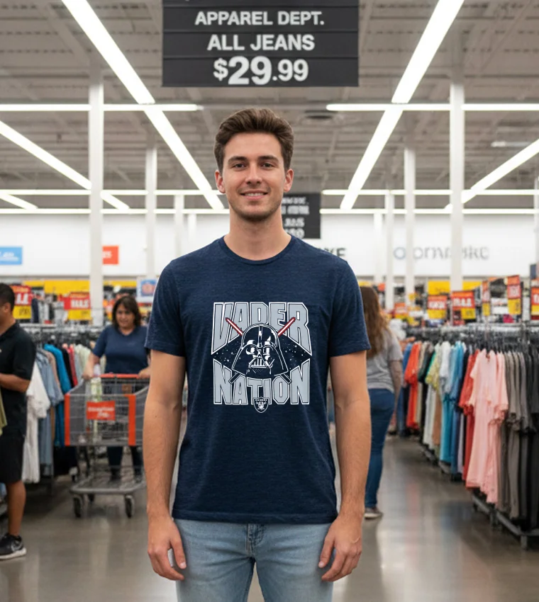 Las Vegas Raiders X Star Wars Nfl 2025 - black-t-shirt Las Vegas Raiders X Star Wars Nfl 2025 Black T Shirt