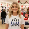 Leafs Walking Abbey Road Signatures Ice Hockey   White T Shirt