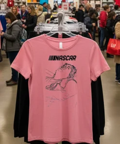 NASCAR Driver Injured Sleeping in Hospital Bed Line Art T shirts