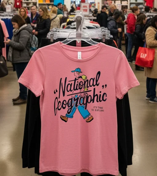 National Geographic It S Time To Explore T S   Pink T Shirt