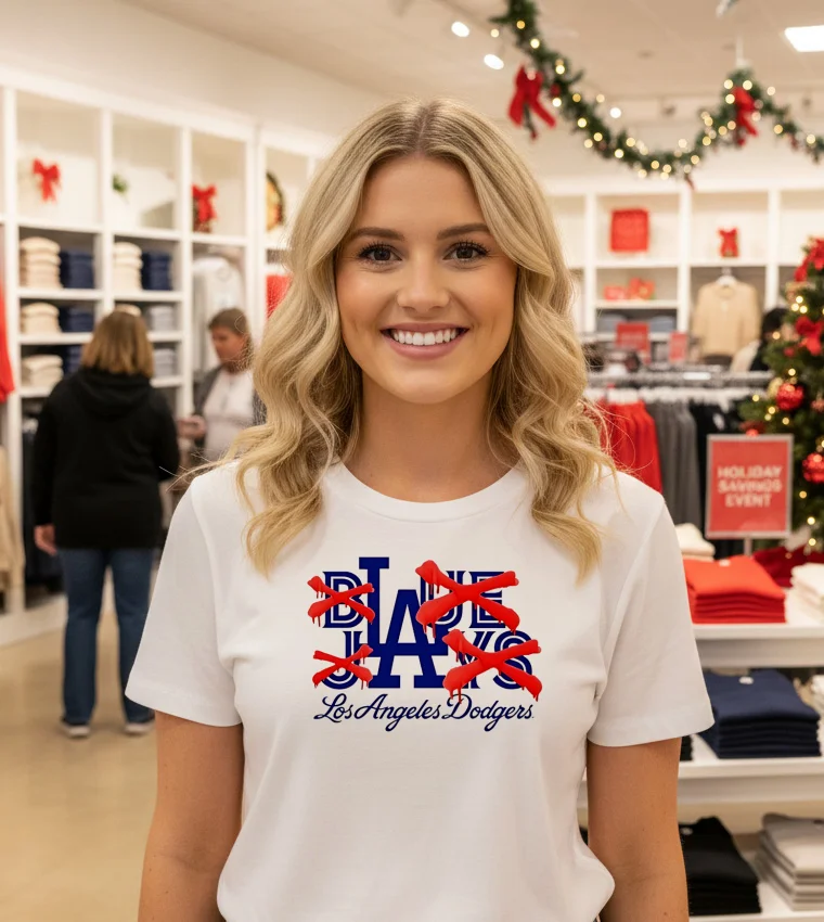 Not Blue Jays Which Is Dodgers - white-t-shirt Not Blue Jays Which Is Dodgers White T Shirt