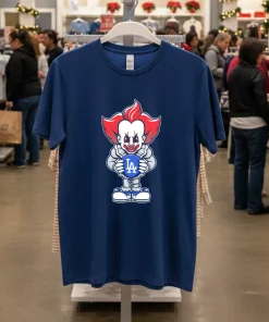 Pennywise Los Angeles Dodgers Halloween T S   Navy T Shirt
