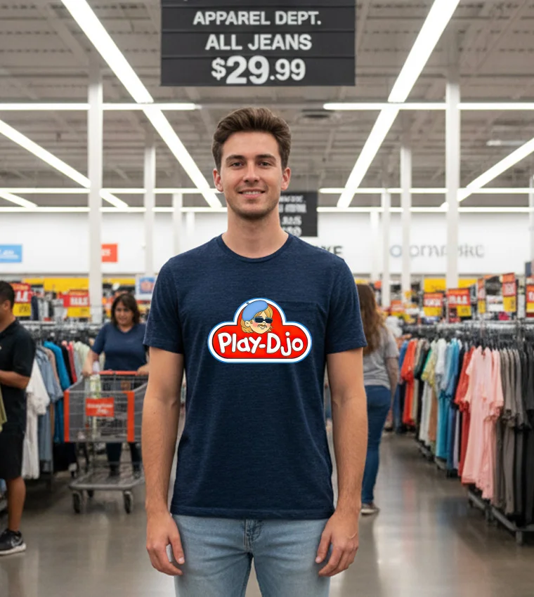 Play Djo Logo T S - black-t-shirt Play Djo Logo T S   Black T Shirt