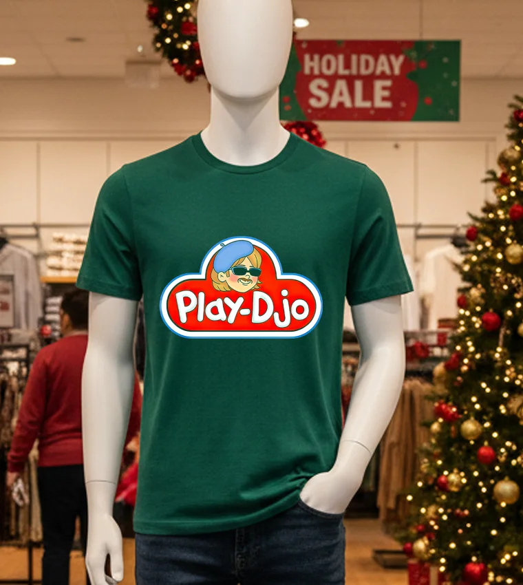 Play Djo Logo T S - green-t-shirt Play Djo Logo T S   Green T Shirt