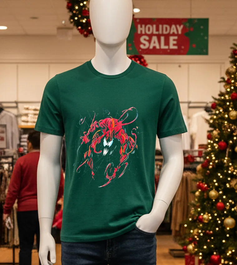 Pre Peyote Carnage T S - green-t-shirt Pre Peyote Carnage T S   Green T Shirt