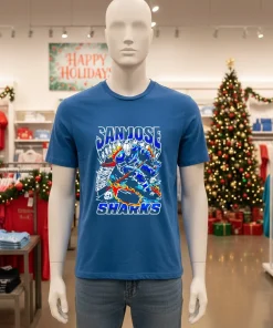 San Jose Sharks skeleton Player Graphic 2025 T shirts