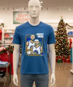 Steph Curry and Seth Curry Golden State Warriors Step Brothers retro shirt