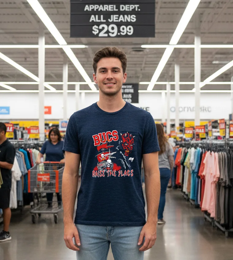 Tampa Bay Buccaneers X Star Wars Nfl 2025 - black-t-shirt Tampa Bay Buccaneers X Star Wars Nfl 2025 Black T Shirt