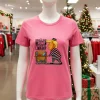The Donald John Trump Presidential Library Cartoon   Pink T Shirt