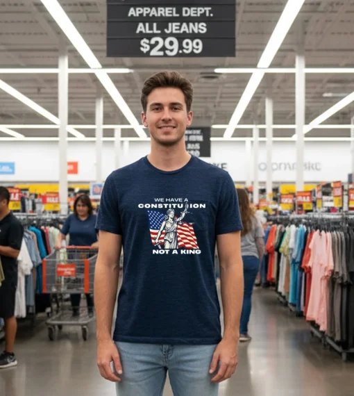 We Have A Constitution Not A King T S   Black T Shirt