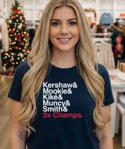 Ampersand 3 Time Champs Dodgers 2025 shirt