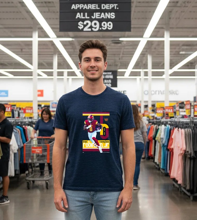 Brian Robinson Jr Superstar Washington Commanders Official Nfl Football Wall Poster - black-t-shirt Brian Robinson Jr Superstar Washington Commanders Official Nfl Football Wall Poster   Black T Shirt