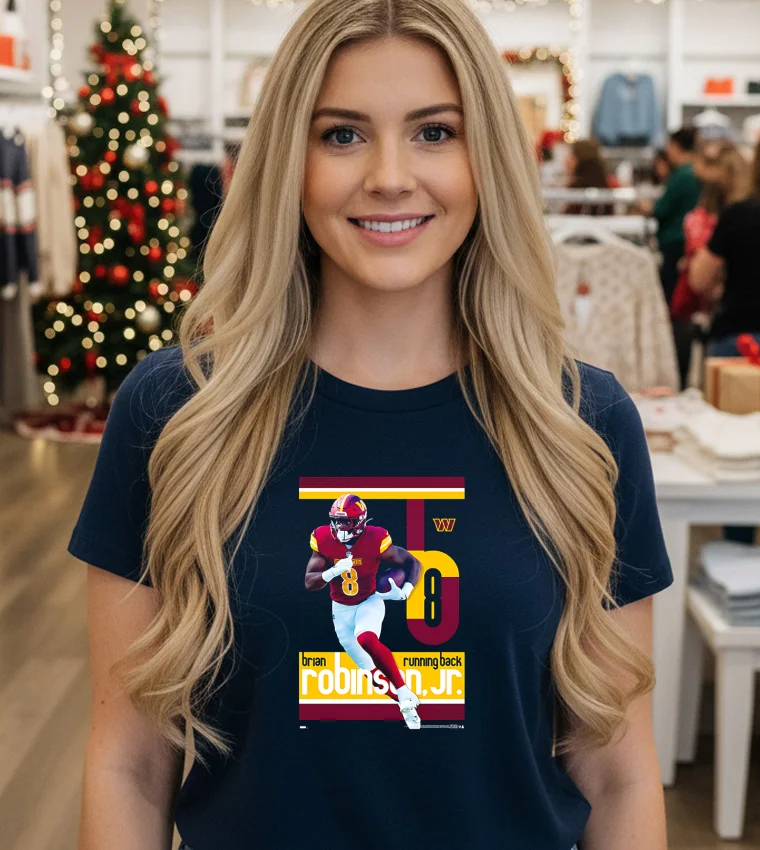 Brian Robinson Jr Superstar Washington Commanders Official Nfl Football Wall Poster - black-t-shirt Brian Robinson Jr Superstar Washington Commanders Official Nfl Football Wall Poster   Black T Shirt