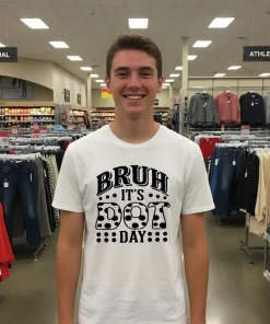 Bruh It S Dot Day Teacher T S   White T Shirt