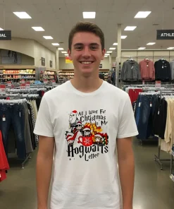 Christmas Is My Hogwarts Letter   White T Shirt