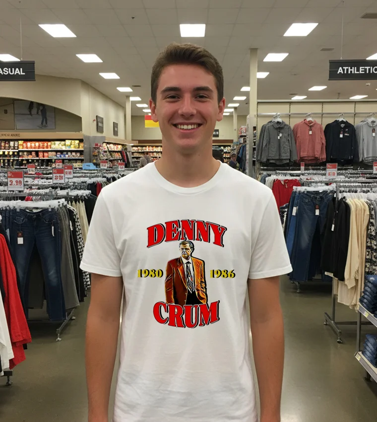 Denny Crum 1980 1986 Graphic - white-t-shirt Denny Crum 1980 1986 Graphic   White T Shirt