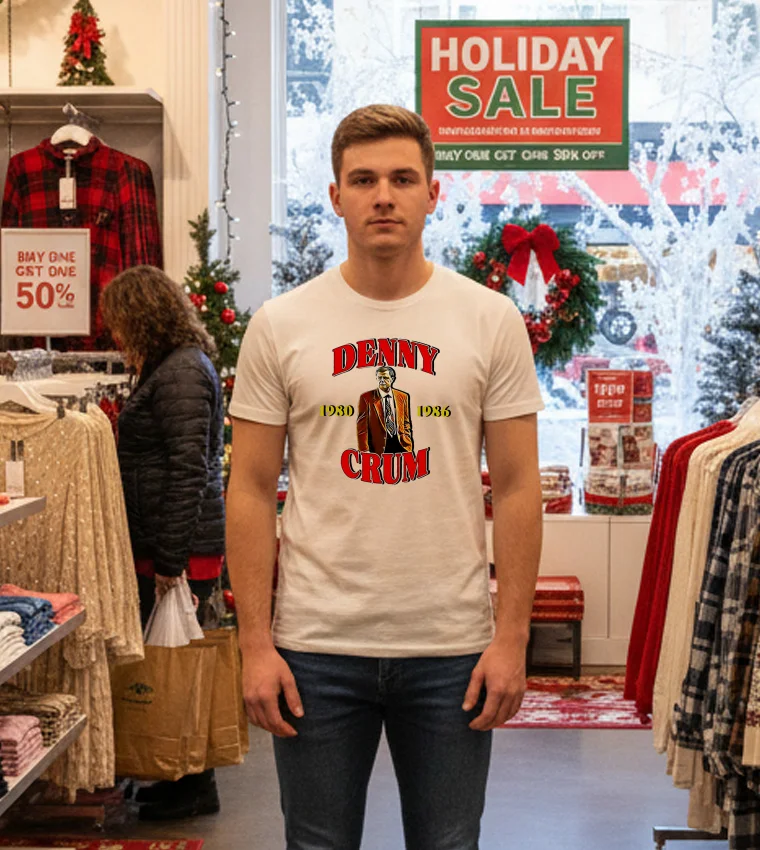 Denny Crum 1980 1986 Graphic - white-t-shirt Denny Crum 1980 1986 Graphic   White T Shirt