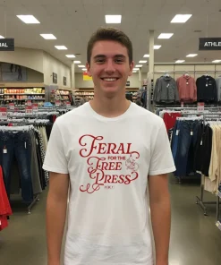 Feral Free For The Press T S   White T Shirt