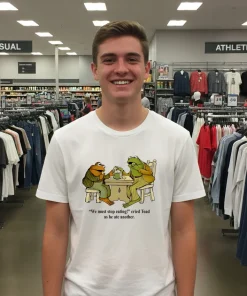 Frog and Toad We must stop eating cried Toad as he ate another vintage shirt