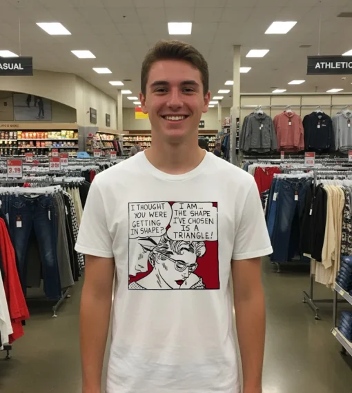 I Thought You Were Getting In Shape I Am The Shape I Ve Chosen Is A Triangle T S   White T Shirt
