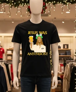 Jesus Was Anti Fascist meme shirt