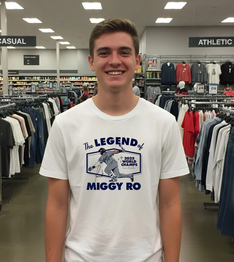 La Dodgers The Legend Of Miggy Ro Miguel Rojas White T Shirt 3