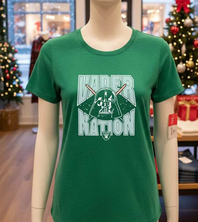 Las Vegas Raiders X Star Wars Nfl 2025 - green-t-shirt Las Vegas Raiders X Star Wars Nfl 2025 Green T Shirt 1