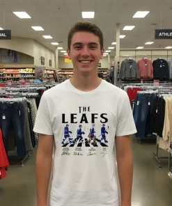 Leafs Walking Abbey Road Signatures Ice Hockey shirt