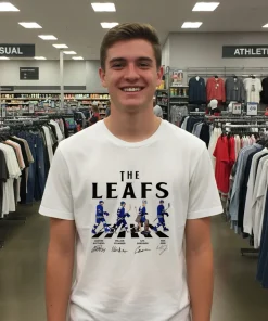 Leafs Walking Abbey Road Signatures Ice Hockey shirt