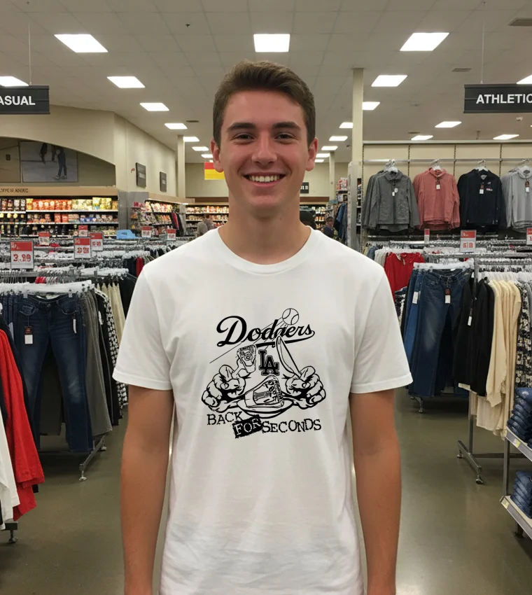 Los Angeles Dodgers Back For Seconds White T Shirt 1