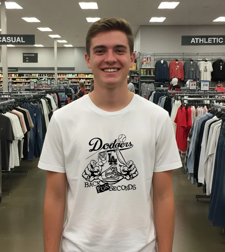 Los Angeles Dodgers Back For Seconds White T Shirt 3