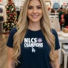 Los Angeles Dodgers Nlcs Champions 2025 T S   Black T Shirt