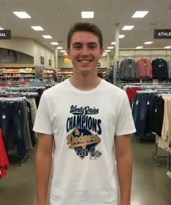 Men s Los Angeles Dodgers Steel 2025 World Series Champions Locker Room shirt