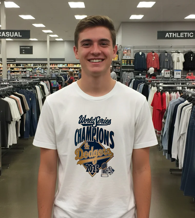 Men S Los Angeles Dodgers Steel 2025 World Series Champions Locker Room - white-t-shirt Men S Los Angeles Dodgers Steel 2025 World Series Champions Locker Room White T Shirt 3