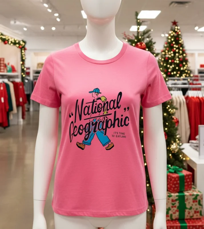 National Geographic It S Time To Explore T S   Pink T Shirt
